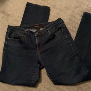 Calvin Klein mid rise dark denim jeans size 10.
